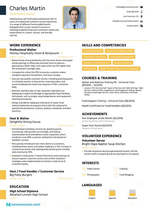 Image result for Functional Resume Format Examples