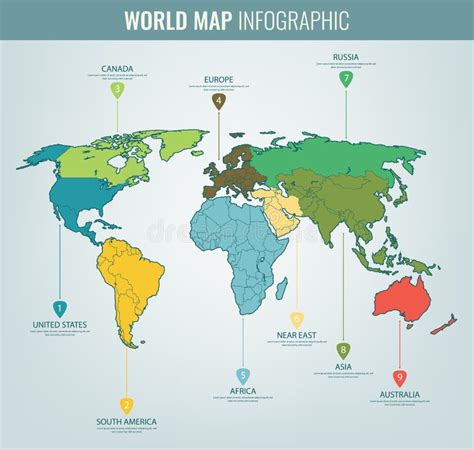 Toradh íomhá ar World Map Infographic Graph