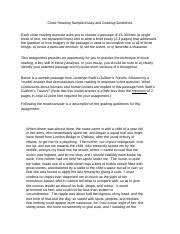Image result for Close Reading Sample