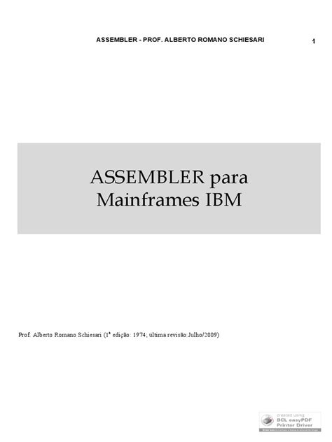 Toradh íomhá ar Mainframe Assembler Tutorial PDF