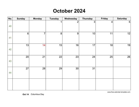 Image result for October Calendar