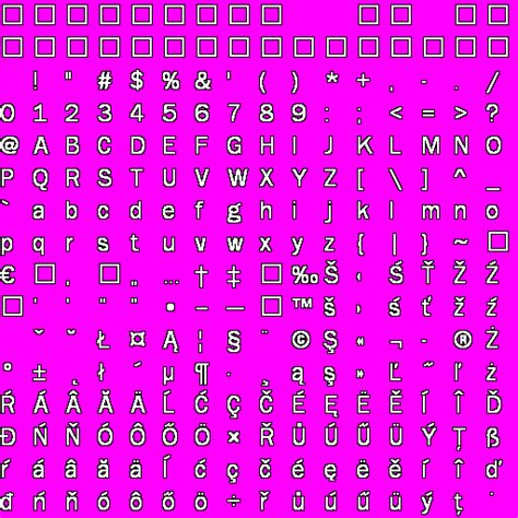 Image result for 8X9 Bitmap Font