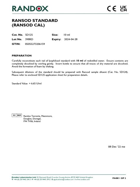 Toradh íomhá ar Randox Capsule