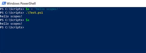 PowerShell Scopes に対する画像結果