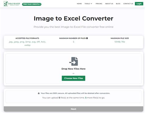 Image result for Convert Image Table to Excel Table