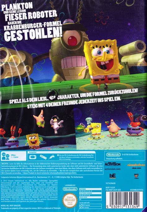 Afbeeldingsresultaten voor Spongebob Plankton's Robotic Revenge PS3 3D Cover
