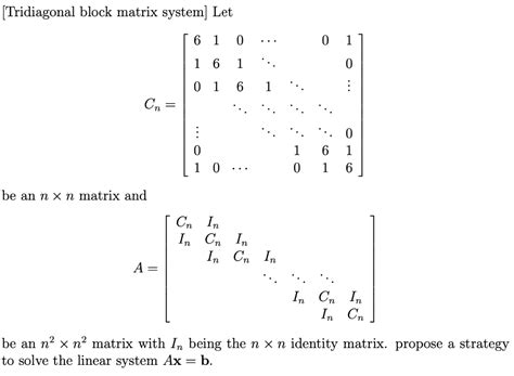 Image result for Tridiagonal Matrix Python