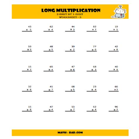 Image result for Long Multiplication Problems