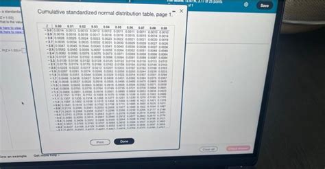 Afbeeldingsresultaten voor Cumulative Standardized Normal Distribution Table