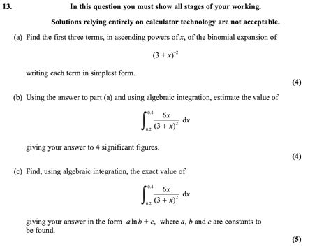 Résultat d’images pour Binomial with Negative Power Questions
