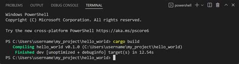 Rust in Visual Studio Code Debuggen に対する画像結果