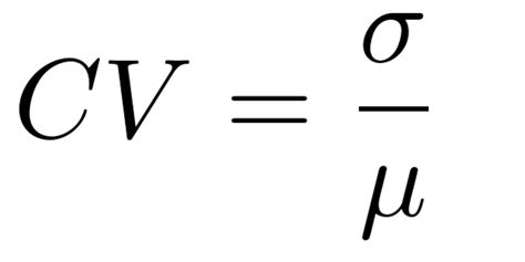 Image result for Coefficient of Variation Range Formula