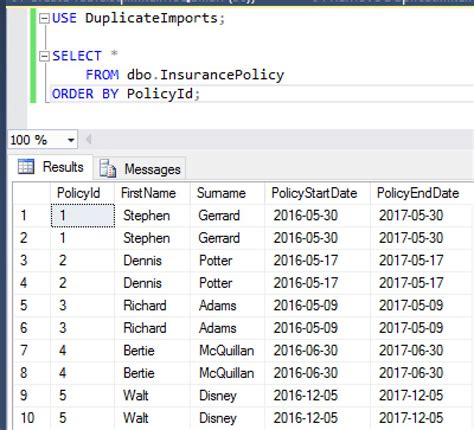 Toradh íomhá ar How to Remove Duplicate Records in SQL