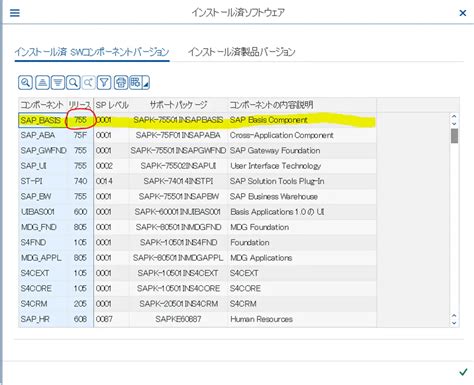 SAP Database Obcd に対する画像結果