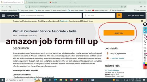 Toradh íomhá ar Amazon Job Application Hiring Now