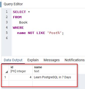 Image result for How to Use Not Like in SQL