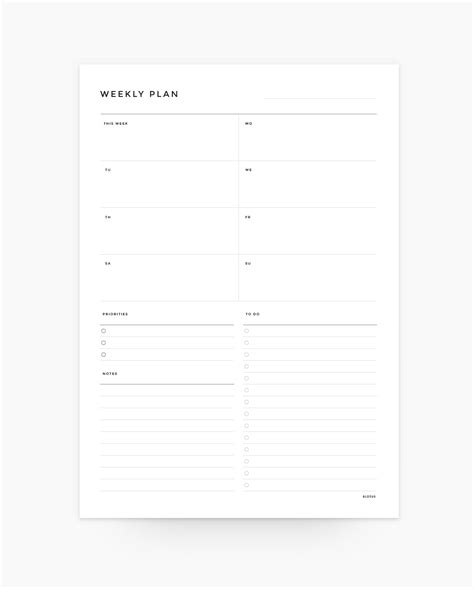 Notepad Weekly Note Template に対する画像結果
