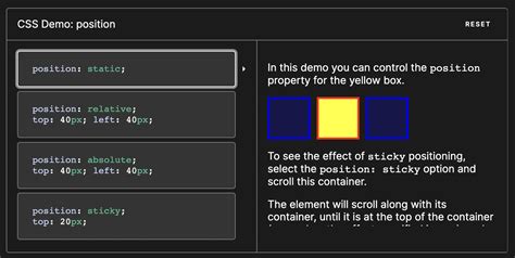 Position CSS Example に対する画像結果
