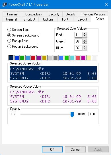 Toradh íomhá ar How to Change PowerShell Color