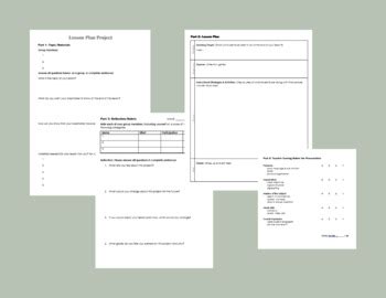 Lesson Plan Project Example に対する画像結果