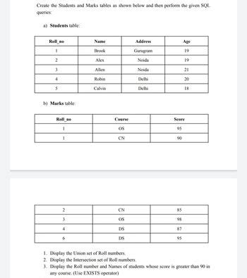 Afbeeldingsresultaten voor How to Write a Query for Total Marks in SQL