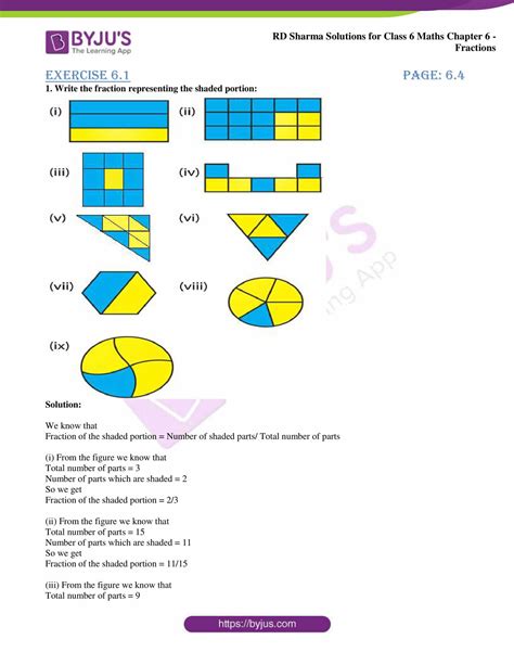 Afbeeldingsresultaten voor Maths Class 6 Fractions