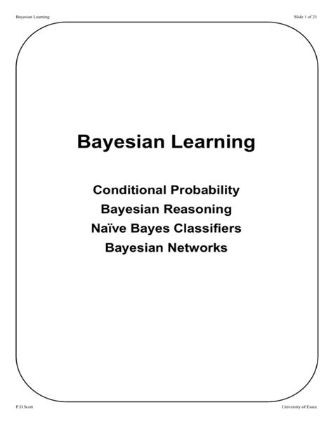 Image result for Introduction to Bayesian Learning