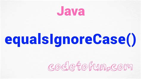 Toradh íomhá ar String Not Equalss Java