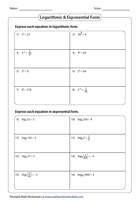 Algebra Logarithms with 1 Variables Math に対する画像結果