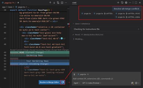 Afbeeldingsresultaten voor Visual Studio Code Merge Editor