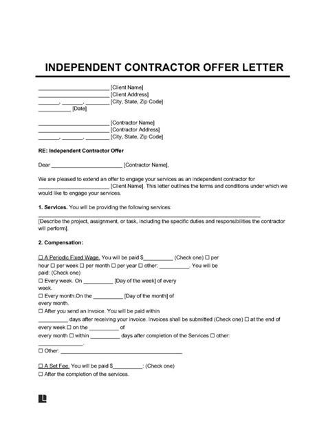 Afbeeldingsresultaten voor Contract Job Offer Letter