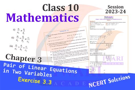 Image result for Maths NCERT Class 10 CH 3 Ex 3.3