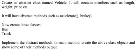 Vehicle Abstract Class Example に対する画像結果
