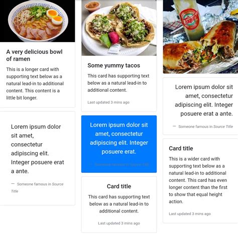 Image result for Bootstrap Card Template Free