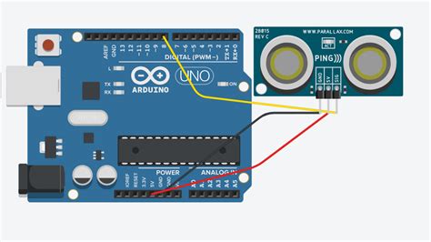 Toradh íomhá ar Ultrasonic Sensor Arduino Code