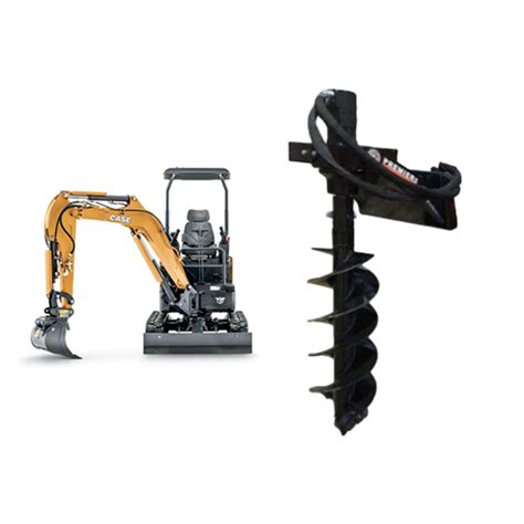 Image result for Excavator with Auger