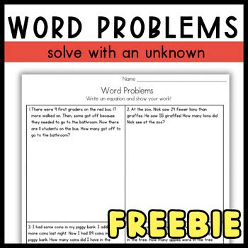 Image result for Math Word Problems for 2nd Grade