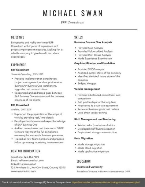 Image result for Functional Resume Format Examples