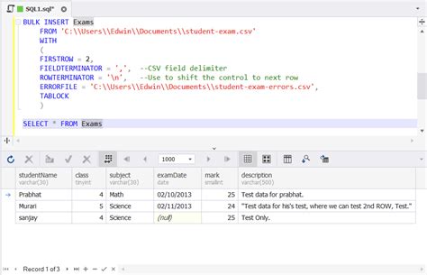 Image result for SQL Browser Read CSV File
