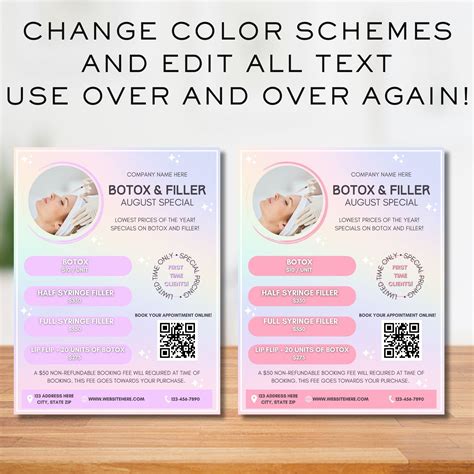 Image result for Botox and Lip Flip Flyer