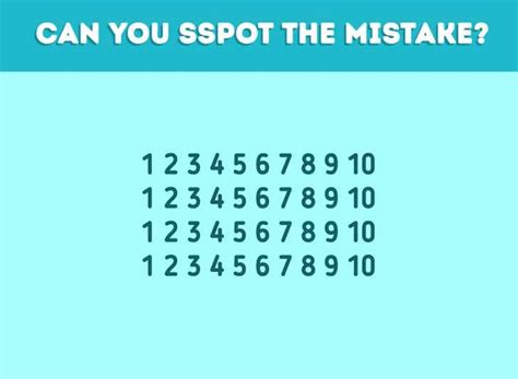 Image result for Find the Mistake Brain Teaser