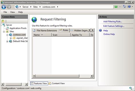 IIS Request Filtering に対する画像結果