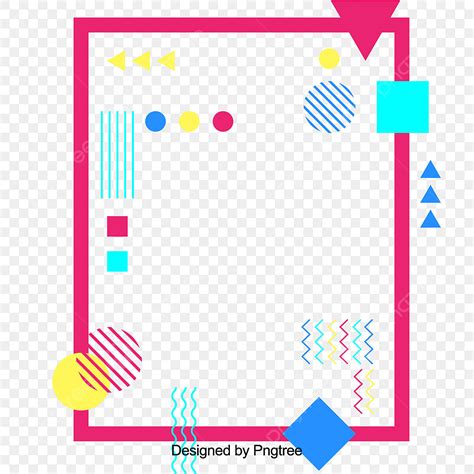 Toradh íomhá ar Geometric Colorful Vector Frames
