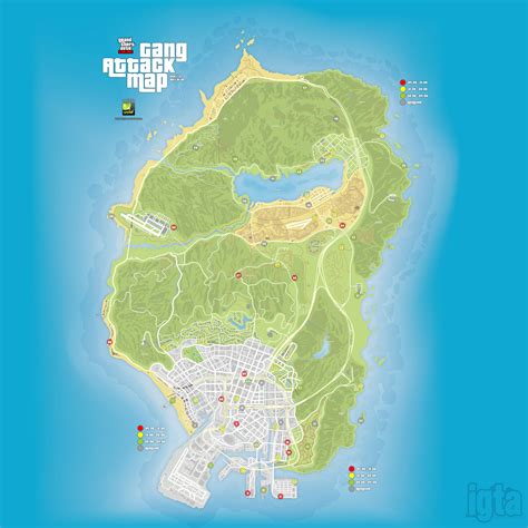 Image result for GTA Map Gang Areas