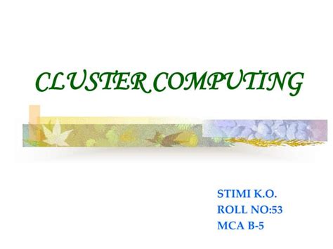 Image result for Cluster Computing Historic Textbook