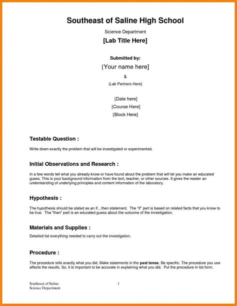 Introduction Lab Report APA Format に対する画像結果