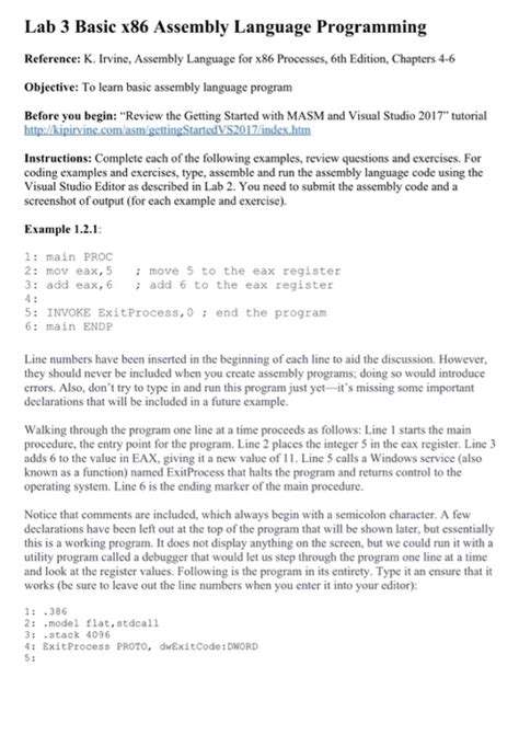 Image result for Basic X86 Assembly Program