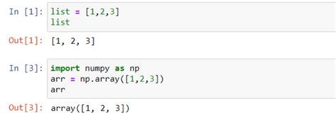 Image result for Explain the Difference Between a Python List and a Numpy Array