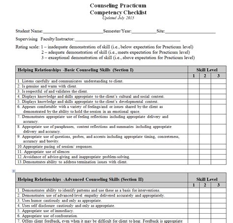 Toradh íomhá ar Employee Competency Checklist