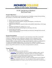 Image result for Introduction to Database Final Exam